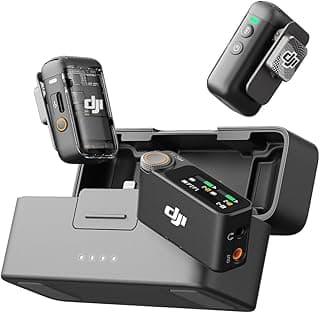 Mic 2, Wireless Lavalier Microphone, Noise Cancelling, 48kHz 32-bit Float Internal Recording, 820 ft.(250m) Range, 18H Battery with Charging Case, Microphone for Camera/Phone, Vlog, Streaming 462