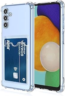 Compatible with Samsung Galaxy A36 5G Case, Luxury Slim Soft Shockproof Wallet Case with Card Holder and Camera Protection for Samsung A36 Clear