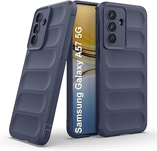 Bump Silicon TPU Shild Case Microfiber Lining with Camera Protection For Samsung Galaxy A57 5G (Navy)