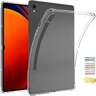 Clear Back Case for 11" Samsung Galaxy Tab S9 Tablet 11 inch (2023 Release) (Model SM-X710/X716B/X718U) Transparent Soft Flexible TPU Back Shockproof Bumper [4 Corner Protection] Cover,Clear