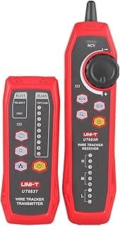 جهاز اختبار الكابلات والشبكات تريند UT683KIT، متتبع اسلاك الشبكة، كاشف خطوط الهاتف RJ45 RJ11، أداة إصلاح الشبكات