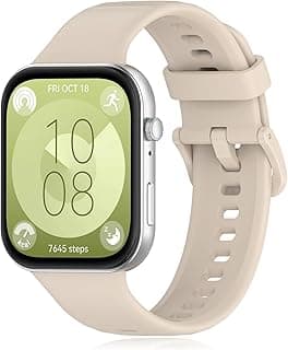 استراب لهواوي Watch Fit 3/Fit 4/Fit 4 Pro، سوار رياضي بديل من السيليكون الناعم مقاوم للماء (بدون الساعة)