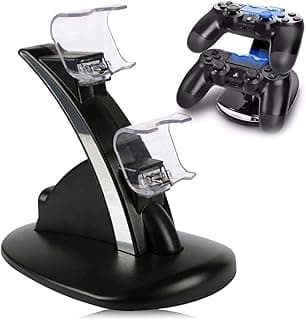 PS4 Dual Charger Charger 2 USB Dock Stand for Sony Slim New Black
