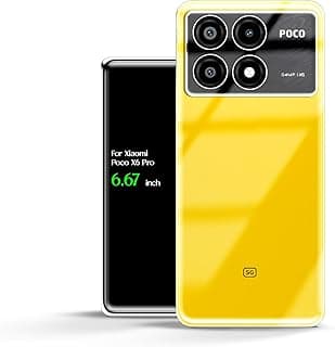 جراب خلفي شفاف من السيليكون TPU لهاتف شاومي Poco X6 Pro، مضاد للاصفرار وحماية عالية من الصدمات، متوافق مع شاومي Poco X6 Pro (6.67 بوصة) (شفاف)