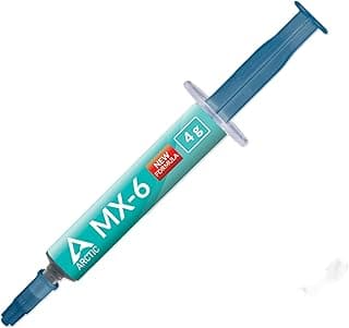 معجون حراري ARCTIC MX-6 4g عالي الأداء – Thermal Paste غير موصل للكهرباء – تبريد فائق للـ CPU وGPU وكروت الشاشة واللابتوب – ثبات طويل العمر وتوصيل حراري ممتاز