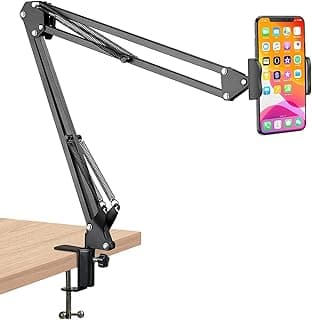 Mobile and Tablet Professional Metal Stand, Black