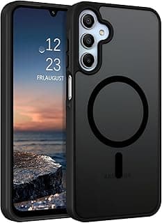 Magnetic Case For Samsung Galaxy A56 / A36 5G, Compatible with MagSafe, Translucent Matte Slim Phone Cover Shock Absorption Anti-Fingerprint Black