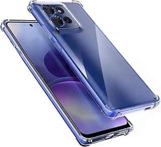 جراب شفاف مقاوم للصدمات لهاتف Moto G56، غطاء خلفي TPU عالي الجودة رفيع جداً ومقاوم للخدش - شفاف