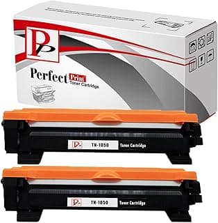 PP PerfectPrint Compatible Toner Cartridge Replacement for Brother DCP-1510 1512 HL-1110 1112 MFC-1810 TN1050 (Black, 2-pack)