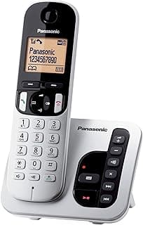 DECT Cordless Phone with Digital Answering System, Nuisance Call Block, 1 Handset - KX-TGC220UE1 (Silver)
