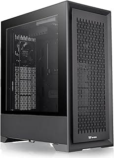 ثيرمال تيك برج كامل T500 اير اي-ايه تي اكس بتصميم مركزي بكفاءة حرارية؛ مراوح CT140 3 × 140 ملم مثبتة مسبقا؛ لوحة جانبية من الزجاج المقوى؛ CA-1X8-00F1WN-00 من سي تي اي