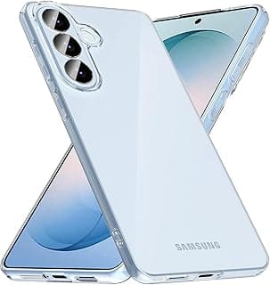 Case for Samsung Galaxy S25 FE, Transparent Slim Soft Silicone Thermal Flexible Protective Case, Thin and Clear Soft Shockproof Case, Compatible with Samsung S25 FE, Clear