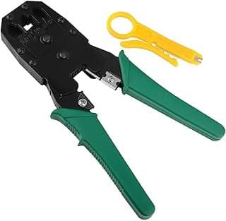 RJ45 Cable Crimping Tool 3 in 1 Modular Crimping Tool for RJ45 RJ12 RJ11 UTP Cat5E/Cat6 LAN Cutter 4P4C 4P2C