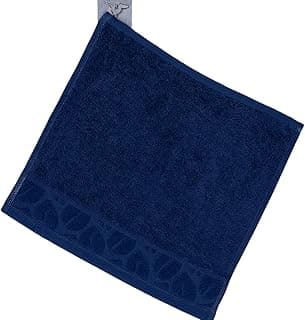 Burak Soft Linen Luxury 1 Piece, Bath Towels (30 x 30 cm), 100% Cotton Towels (Navy Blue, 30 * 30 CM)