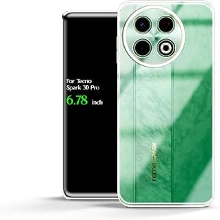For Tecno Spark 30 Pro HD Transparent Tpu Silicone Back Cover, Anti Yellowing And High Protective From Shocks, Compatible with Tecno Spark 30 Pro (6.78") (Transparent)