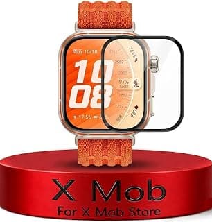 شاشة حماية مرنة من X Mob، طبقة شفافة HD، حافة منحنية ثلاثية الابعاد، مضادة للخدش، حساسية لمس عالية، سهلة التركيب، (ليست زجاج) (Huawei Fit 5 Pro)