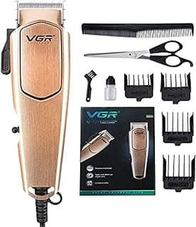 ماكينة حلاقة الشعر السلكية الاحترافية في جي ار V-131 للرجال (ذهبي وردي)