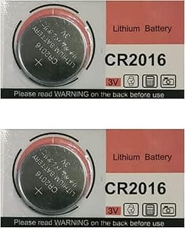 CR2016 3V Lithium Battery, 2 Count Pack, Lithium Coin Battery for Key Fob, Car Remote, Glucose Monitor, CR Lithium 3 Volt Cell