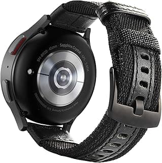 for Galaxy Watch 7 Band, Galaxy Watch 7 Bands 44mm 40mm Galaxy Watch 6/6 Classic Bands, 20mm Nylon Strap Compatible with Samsung Galaxy Watch 7 6 5 4 3 40mm 41mm 42mm 43mm 44mm 45mm 46mm 47mm