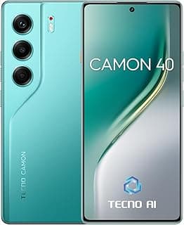 موبايل كامون 40 ثنائي شرائح الاتصال بذاكرة روم 256GB وذاكرة RAM 8GB وتقنية ان اف سي افتراضية 6.78 AMOLED 120Hz وكاميرا رئيسية بالذكاء الاصطناعي 50MP OIS وبطارية IP66 5200mAh 45 وات من تكنو، معالج