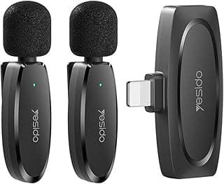 YESIDO KR14 Low-latency Wireless Lavalier Dual Microphone with Lightning Receiver | HighEnd