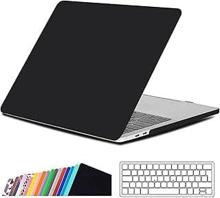 AWH Hard Shell Cover for MacBook Pro 13 Inch, Slim Hard Shell Case for MacBook Pro A2159 A1989 A1706 A1708 with Keyboard Cover, Protective Cover for MacBook Pro 2019-2016 with Touch Bar, Black.