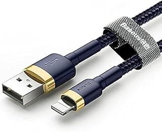 بيسوس كابل شحن سريع 2.4A لمنفذ Lightning لاجهزة ابل ايبود نانو (الجيل السابع) - 1 متر - أزرق