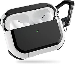 PZOZ AirPods Pro 2 Case (2022) Silicone+PC Protection AirPods Pro 2nd Generation Anti-Scratch Shockproof Designed for Apple AirPods Pro 2nd Generation 2022 Charging Case (White)