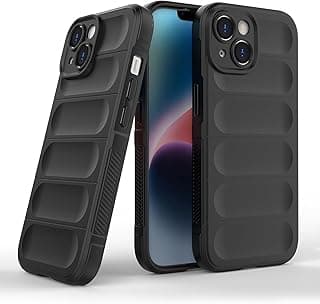Bump Silicon TPU Shild Case Microfiber Lining with Camera Protection For Apple iphone 13 6.1 Inch (Black)