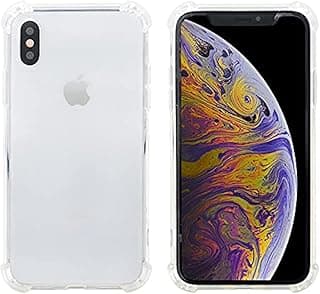 غطاء حماية من باسيوس مقاوم للخدش لهاتف ابل ايفون أكس أر للصدمات مع واقي قوي للحواف - شفاف سيليكون