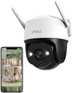 2K Outdoor Security Camera with AI Human/Vehicle Detecion, 360° PTZ WiFi Outdoor Camera Home IP CCTV with 30m Color Night Vision, Auto Motion Tracking, 2-way Audio, IP66, Siren Spotlight