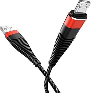 كابل مايكرو USB شحن سريع 30 وات تيربو - 5 امبير - يدعم نقل البيانات - (ضمان 365 يوم) (اسود)