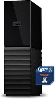 وحدة تخزين من ويسترن ديجيتال سعة 16 تيرابايت بواجهة USB 3.2 موديل ماي بوك متوافق مع الكمبيوتر والأجهزة الأخرى مع دعم النسخ الاحتياطي