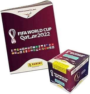 Panini FIFA World Cup Qatar 2022 Album + Box (Pack of 50,5 Stickers)