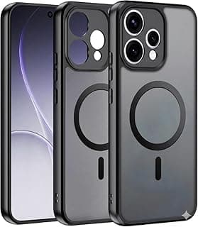 جراب مغناطيسي لهاتف Oppo Reno 15، مطفي شفاف، حماية بمعايير عسكرية، غطاء مقاوم للصدمات مع حماية للكاميرا لهاتف Oppo Reno 15 5G