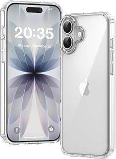 جراب لهاتف iPhone 17، جراب شفاف مقاوم للاصفرار ومضاد للصدمات، جراب حماية فاخر مقاوم للخدش لهاتف iPhone 17 – شفاف