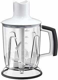 Spare Parts - Chopper/Blender Attachment 1250 ml for MultiQuick Hand blender, MQ40 White, Non-Retail Packaging, Packaging May Vary