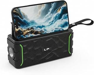سبيكر بلوتوث لاسلكي محمول LP-V95 مع حامل للجوال، صوت ستيريو عالي 8 واط وباس قوي، يدعم راديو FM وUSB وذاكرة، بطارية 800mAh، تقنية TWS، مثالي للرحلات والحفلات والمنزل