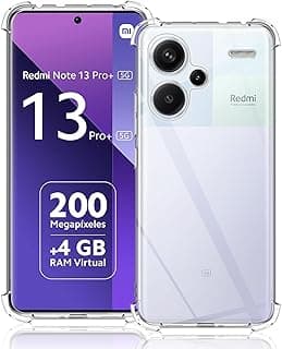 جراب شفاف ناعم TPU لهاتف شاومي Redmi Note 13 Pro Plus 5G - نحيف، مضاد للصدمات، مقاوم للخدش، غطاء حماية مرن