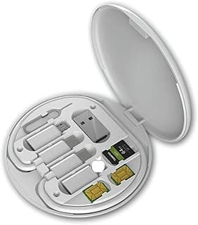 طقم محول USB-C متعدد الوظائف - يشمل كابل Lightning، كارت Micro SD، حامل موبايل، ودبوس شريحة لمستخدمي iOS (قطعة واحدة)