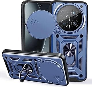 CamShield Shockproof Scratch-proof Full Protection Case with Camera Cover and Metal Ring Multi-Function Case for Honor Magic 8 Pro/honor magic 8 pro cover (blue)