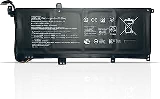 بطارية لابتوب MB04XL بديلة لجهاز اتش بي انفي X360 M6-AQ105DX M6-AQ003DX M6-AQ005DX M6-AR004DX AQ103DX قابلة للتحويل للكمبيوتر 15 15-AQ005NA 15-AQ101NG AQ015NR سلسلة (15.4 فولت) 55.67 واط في الساعة)
