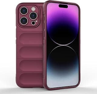 compatible with iphone 15 pro global Magic Shield TPU + Silicone Shockproof Phone Case For iphone 15 pro (wine red)