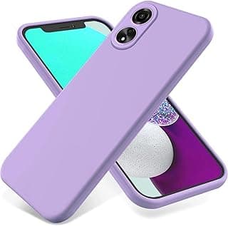 جراب سيليكون بتصميم عصري، بطانة داخلية، متوافق مع Honor X5 Plus (أرجواني)