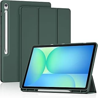 ProCase Case for Galaxy Tab S10 FE+ Plus 13.1 Inch 2025 (SM-X620/ X626/ X626B) with S Pen Holder, Soft TPU Protective Case - Green