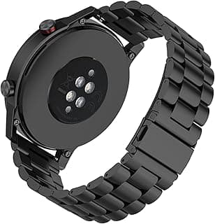 أحزمة ساعة YODI متوافقة مع Amazfit GTR 2, GTR 2e, GTR 47MM / Noise Fit Endure, Fit Evolve, Fit Active، حزام معدني بديل للرجال والنساء