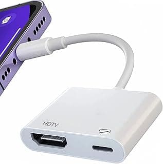 محول اوميفاين Lightning إلى HDMI، كابل 1080P، محول رقمي AV، مزامنة فيديو وصوت مع شاحن
