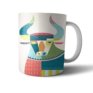 Ceramic Colored Thor Print Mug - Multi Color