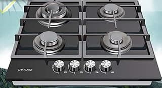 Longlife Gas Cookers Flat Biltn Gas Stove 4 Burners Full Safety Glass Military Production