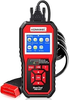 جهاز فحص أعطال KW850 OBD2 - قارئ أكواد احترافي للسيارات، يشمل اختبار البطارية، حساس الأوكسجين، ونظام EVAP، شاشة ملونة وتحديث مجاني مدى الحياة